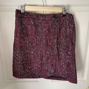 Purple white and black pencil skirt